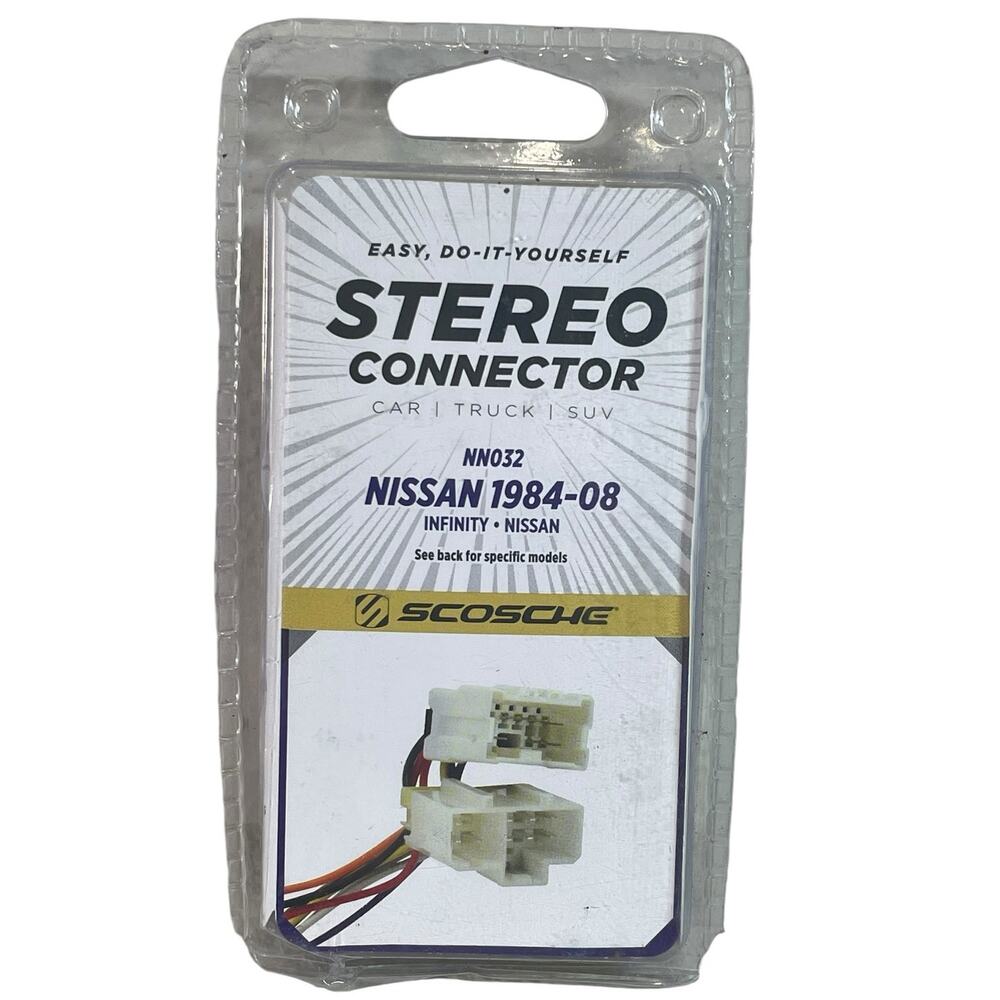 Scosche Stereo Connector NN032 for Nissan 1984-08 Model #NN032‎ Wire Harnesses